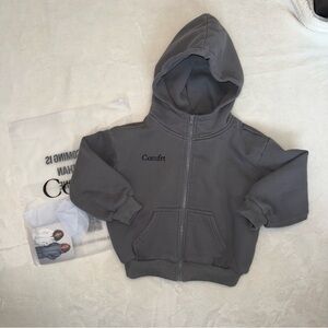 Comfrt Cloud Zip Hoodie Kids Wolf Grey XS
